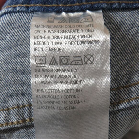 Candace Cameron Bure BigSur Med Wash Pacific Denim Cropped Jeans Plus 26W TALL - Picture 6 of 11